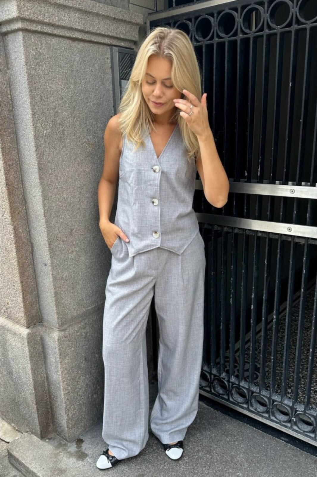 Forudbestilling - BYIC - Celina Vest - Grey Vest