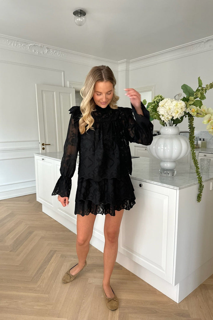 Forudbestilling - BYIC - Ellinoric Lace Shirt - vb Vintage Black Bluser