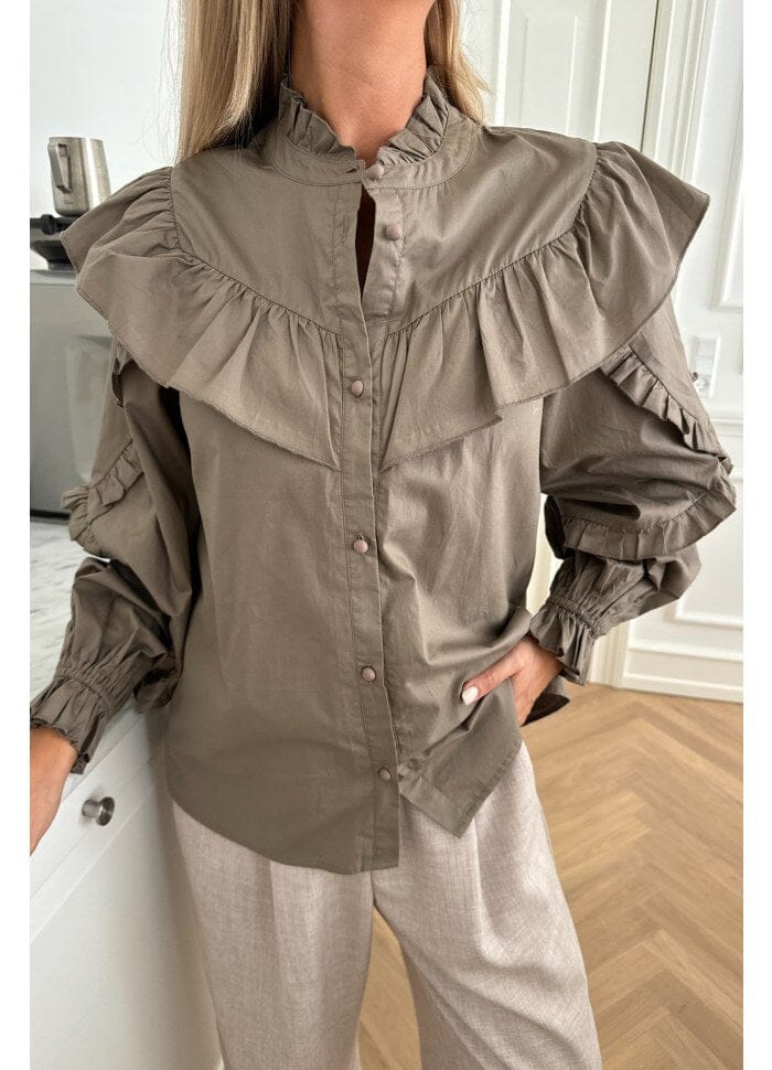 Forudbestilling - BYIC - Isaic Shirt - mocca Mocca Bluser