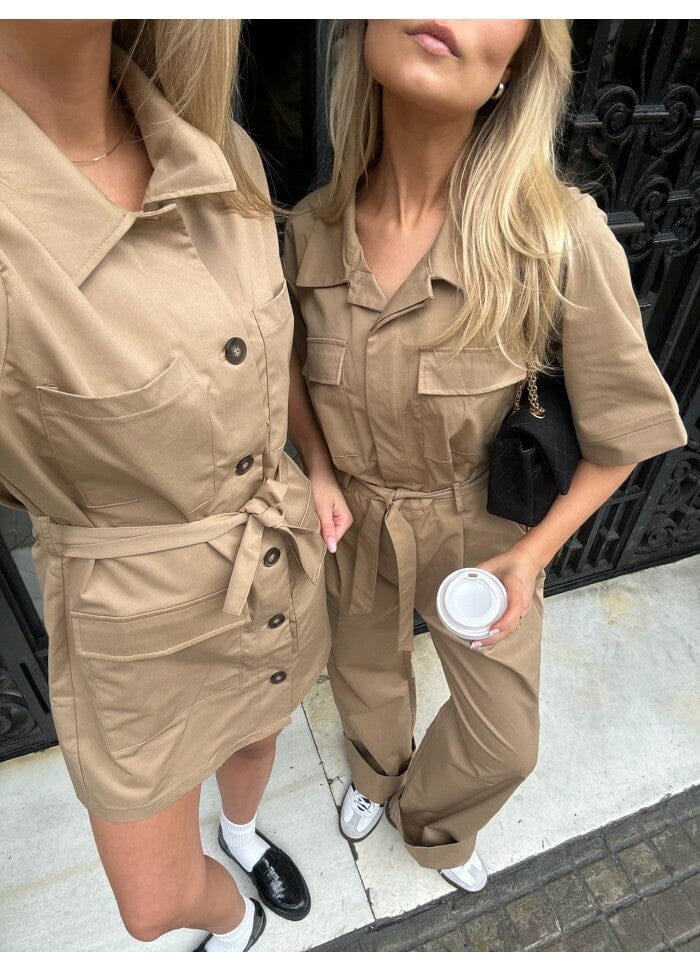 Forudbestilling - BYIC - Noraic Dress - brown Brown Kjoler