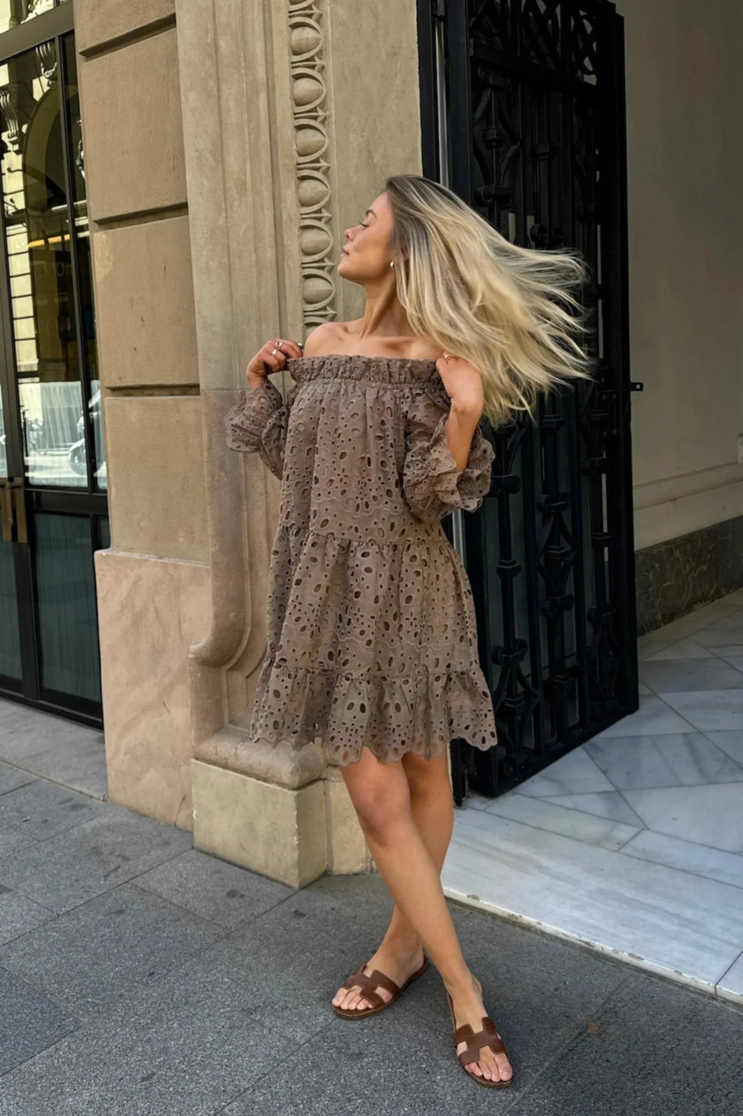 Forudbestilling - BYIC - Sigridic Dress - mocca Mocca Kjoler