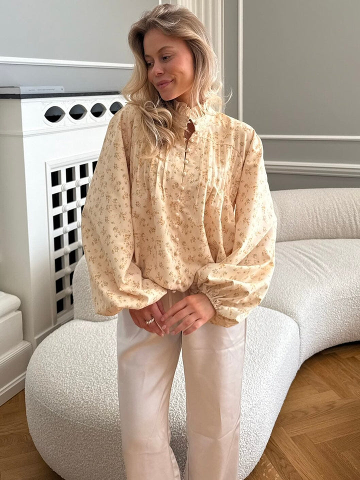 Forudbestilling - BYIC x Molly&My - Ingeborgic Shirt A23929 - Yellow Flower Print Skjorter