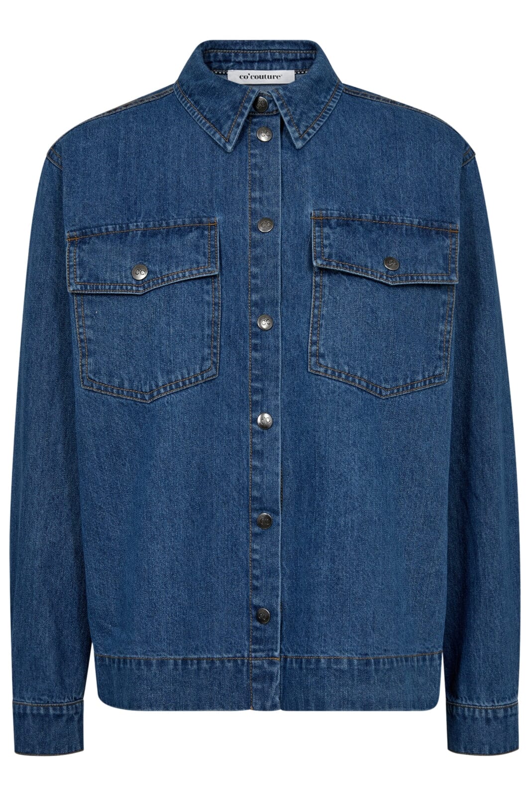 Forudbestilling - Co´couture - Delinacc Denim Shirt 35724 - 555 Dark Denim Skjorter