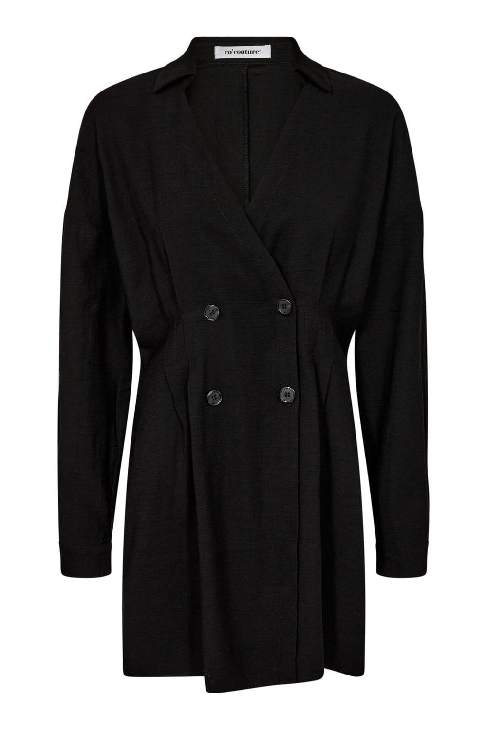 Forudbestilling - Co´couture - Lailacc Pleat Shirt 35716 - 96 Black Skjorter