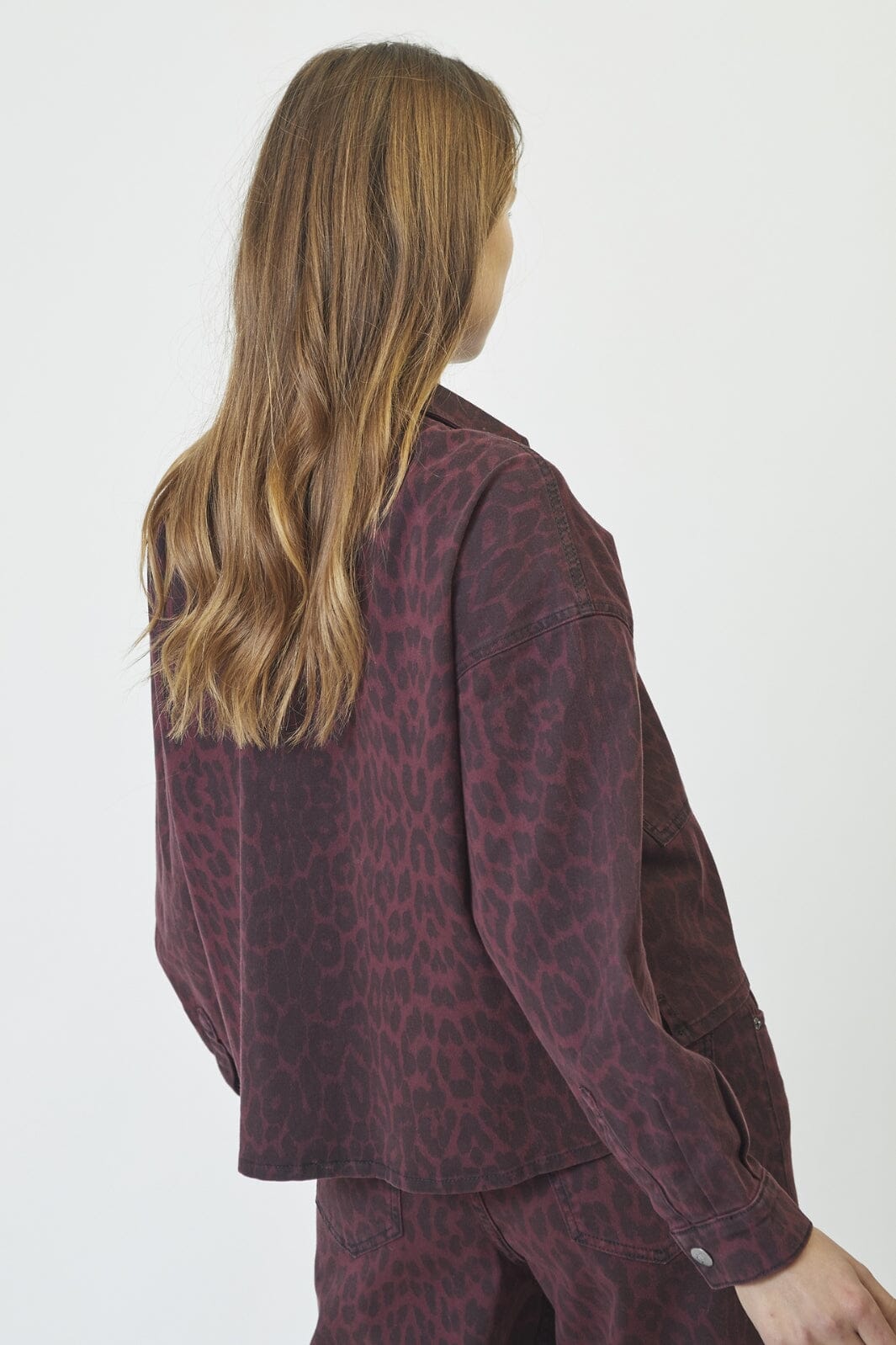 Co´Couture - Leocc Denim Crop Shirt 35931 - 87 - Winered