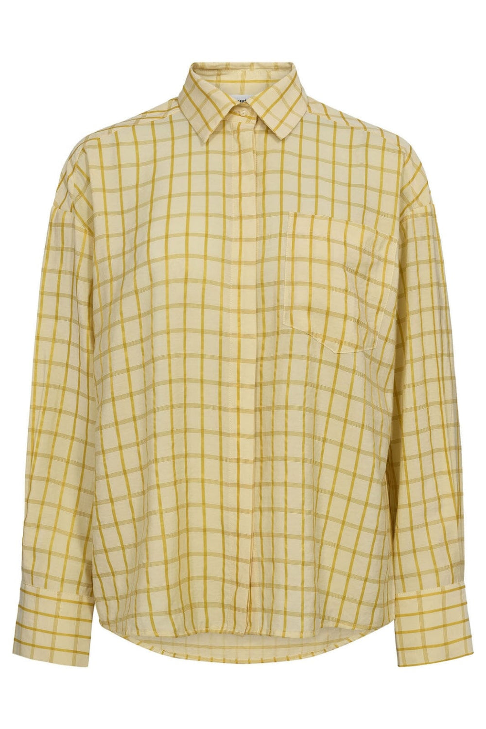 Co´Couture - Mangocc Check Shirt 35938 - 242 - Pastel Yellow