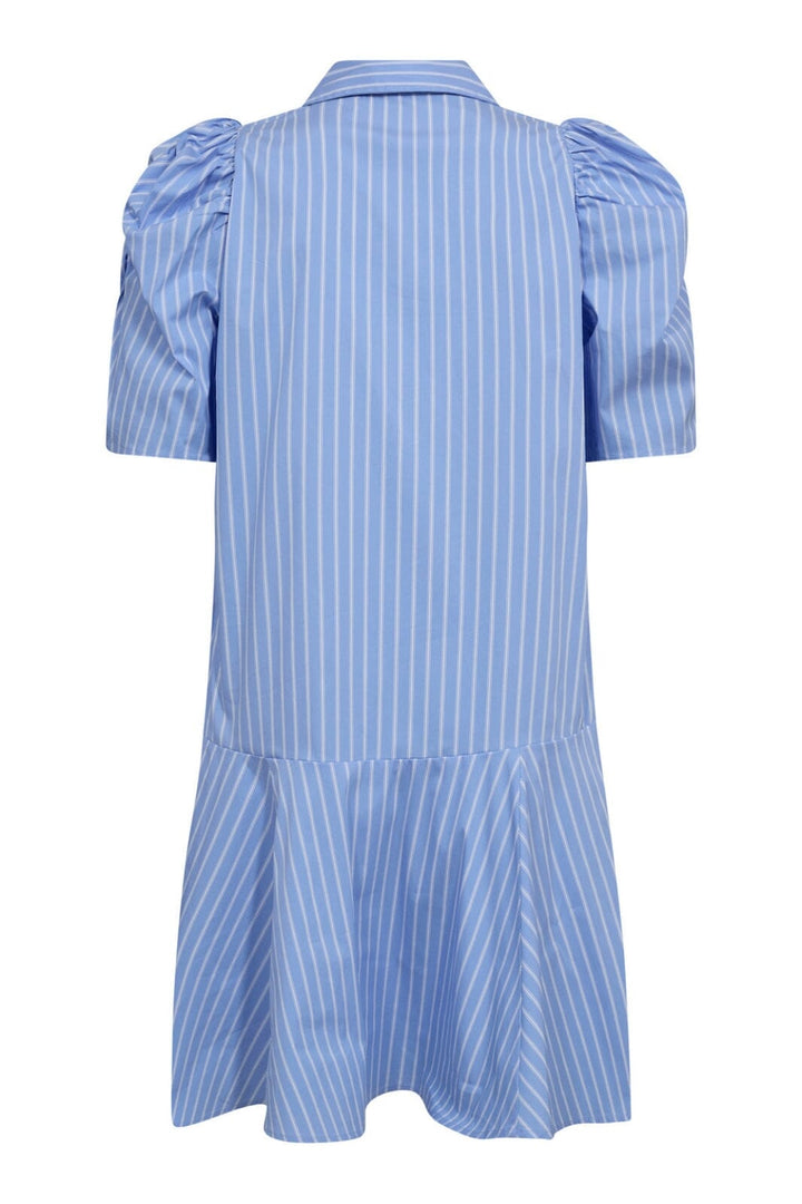 Co´Couture - Micacc Stripe Ss Shirt Dress 36551 - 23 - Pale Blue