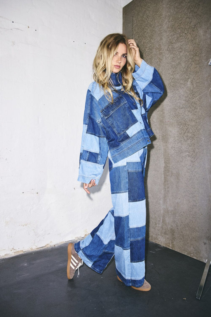 Forudbestilling - Co´Couture - Patchcc Denim Pant 31422 - 552 Denim Blue Bukser