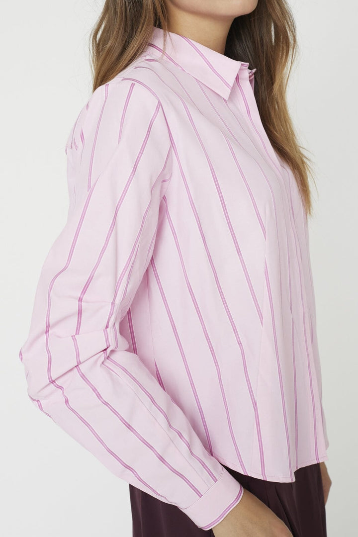Co´Couture - Rosalinacc Stripe Shirt 35877 - 4543 - Pale Pink