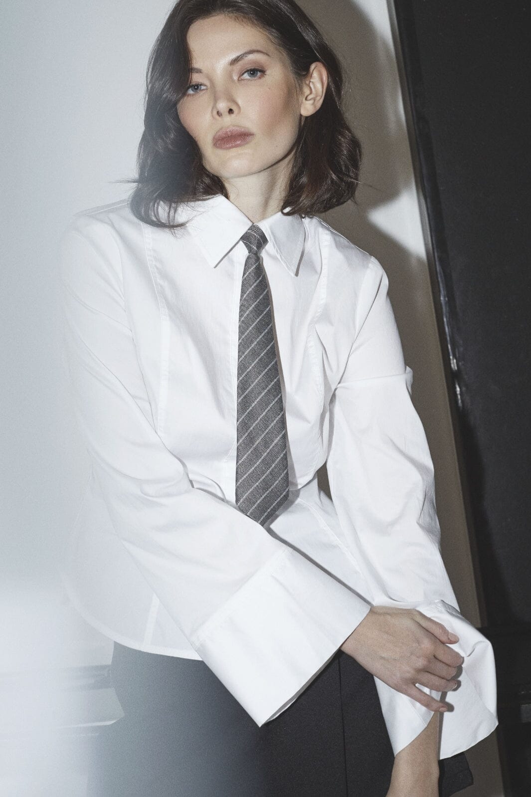 Co´Couture - Sannacc Bell Sleeve Shirt 35903 - 4000 - White