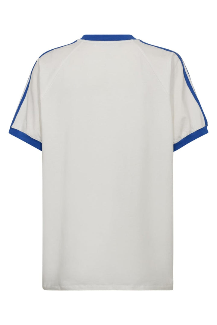 Co´Couture - Siaracc Oversize Sporty V-Tee 33140 - 11076 - Offwhitenewblue