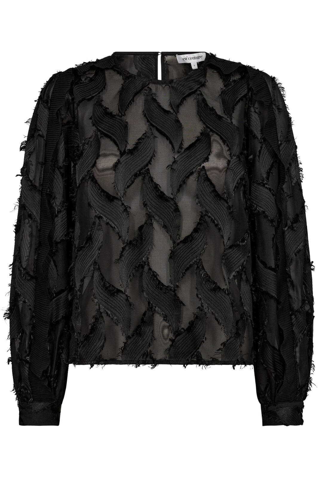 Forudbestilling - Co´couture - Sylviecc Structure Blouse 35637 - 96 Black Bluser