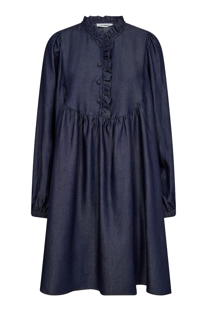 Forudbestilling - Co´couture - Tituscc Denim Dress 36300 - 555 Dark Denim Kjoler