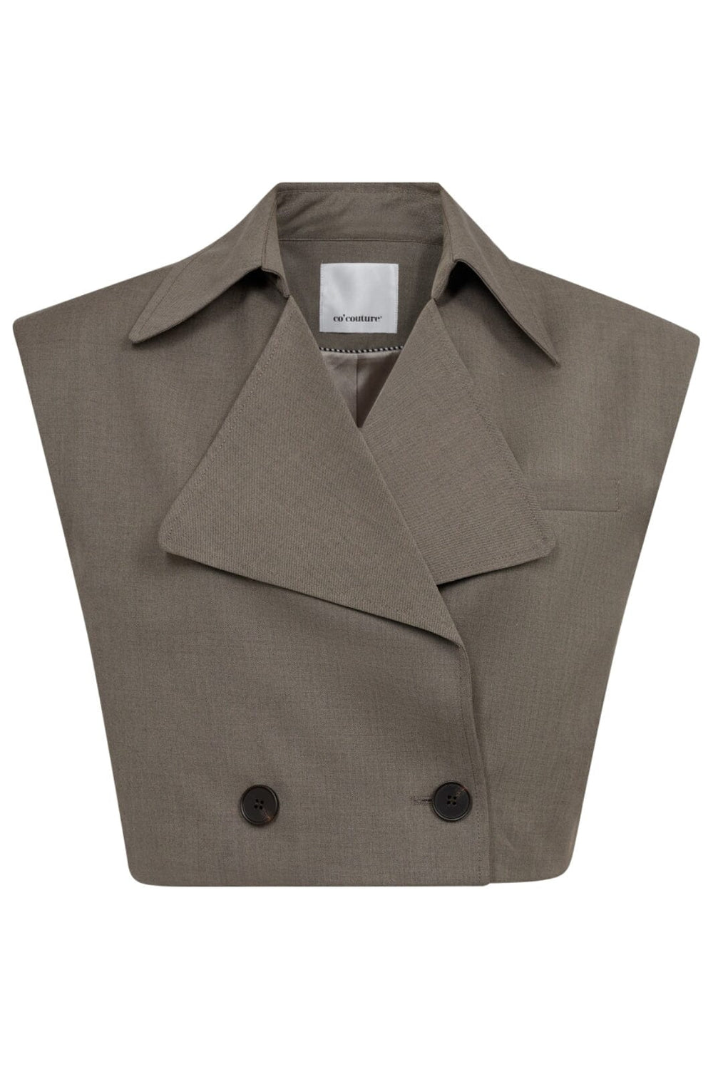 Forudbestilling - Co´couture - Vidacc Crop Waistcoat 30194 - 154 Walnut Blazere