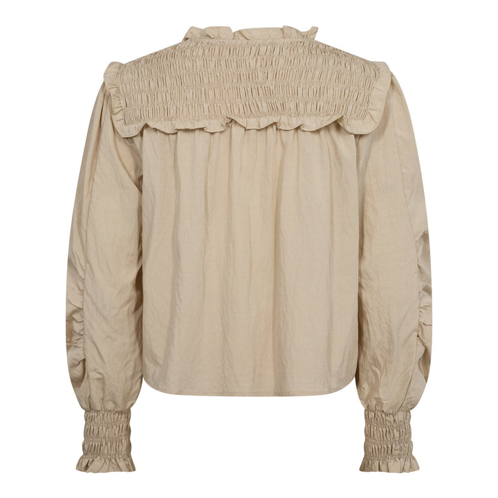 Forudbestilling - Co´couture - Vivacc Smock Blouse 35738 - 108 Powder Skjorter