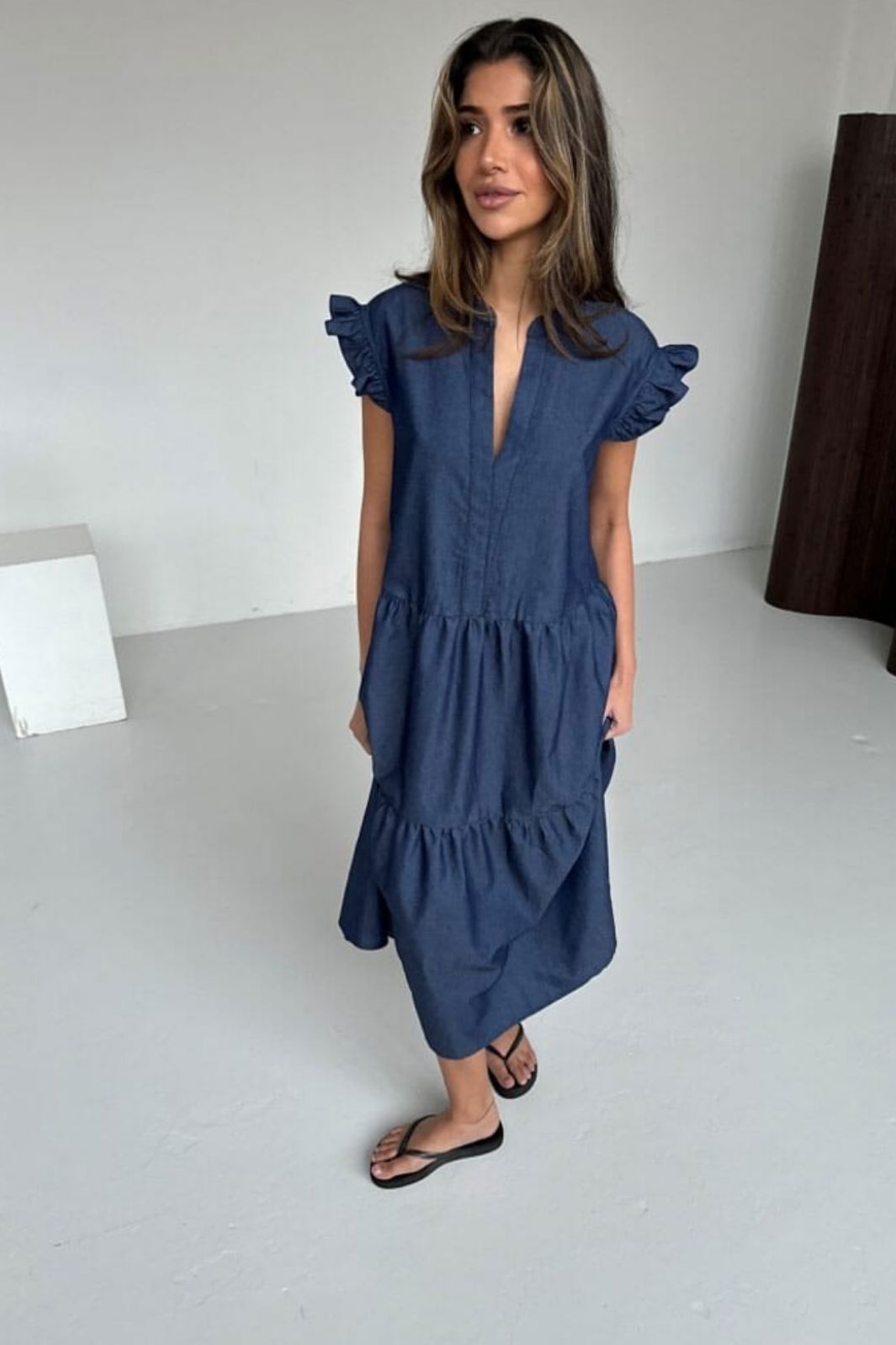 Forudbestilling - Continue - Bea Long Chambre 14831 - Dark Blue Chambre Kjoler