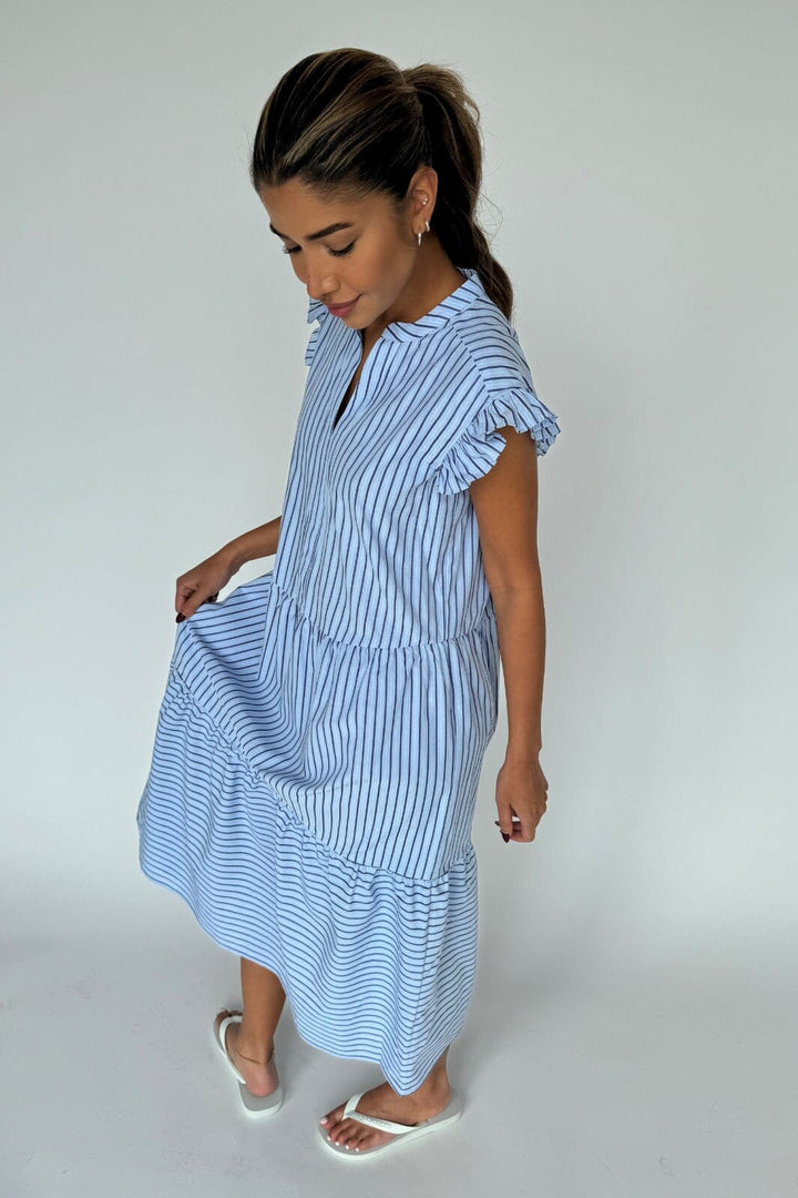 Continue - Bea Stripe Long 14795 - Blue Stripe