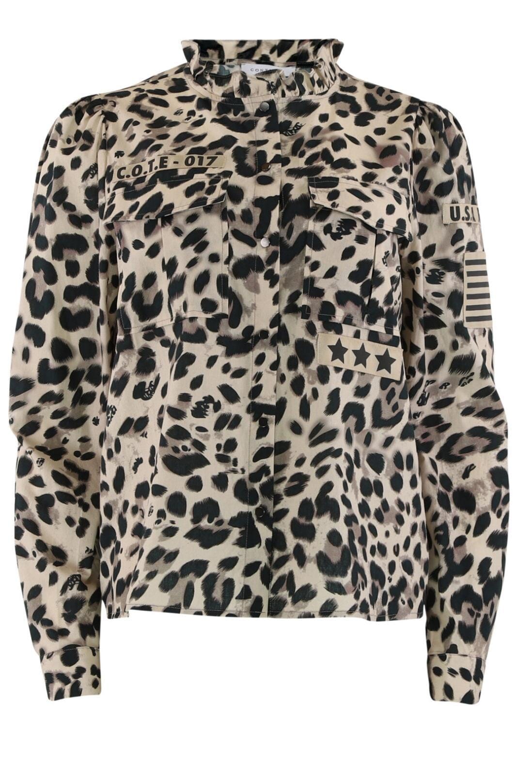 Forudbestilling - Continue - Milli Leo Patch Shirt - Leo Brown Skjorter