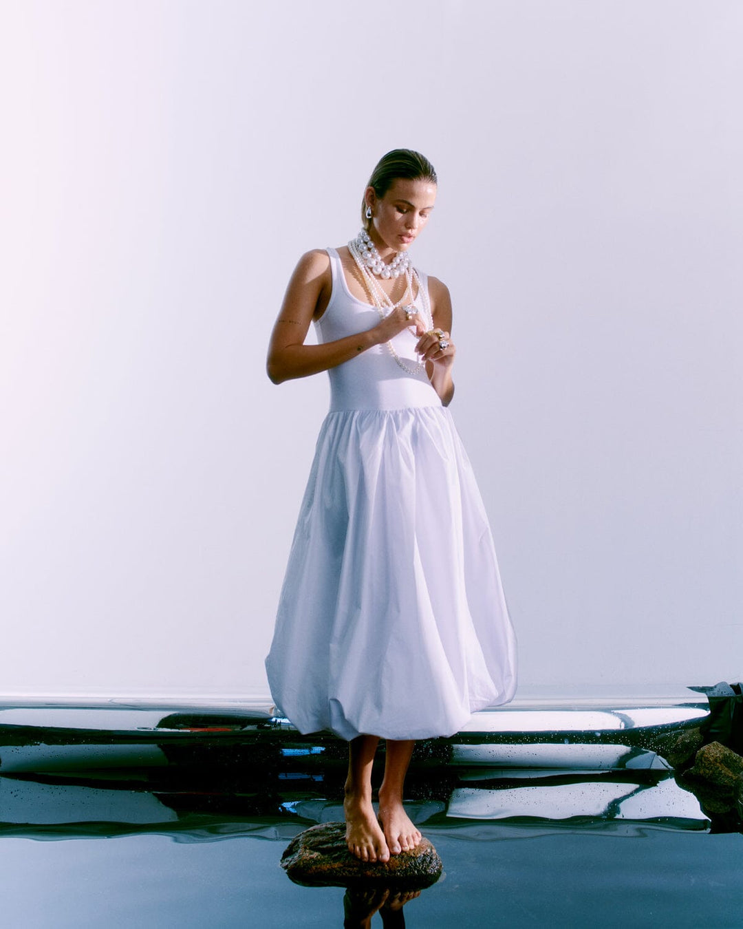 Forudbestilling - Copenhagen Muse - Cmsiv-dress 206162 - 1010 Bright White Kjoler