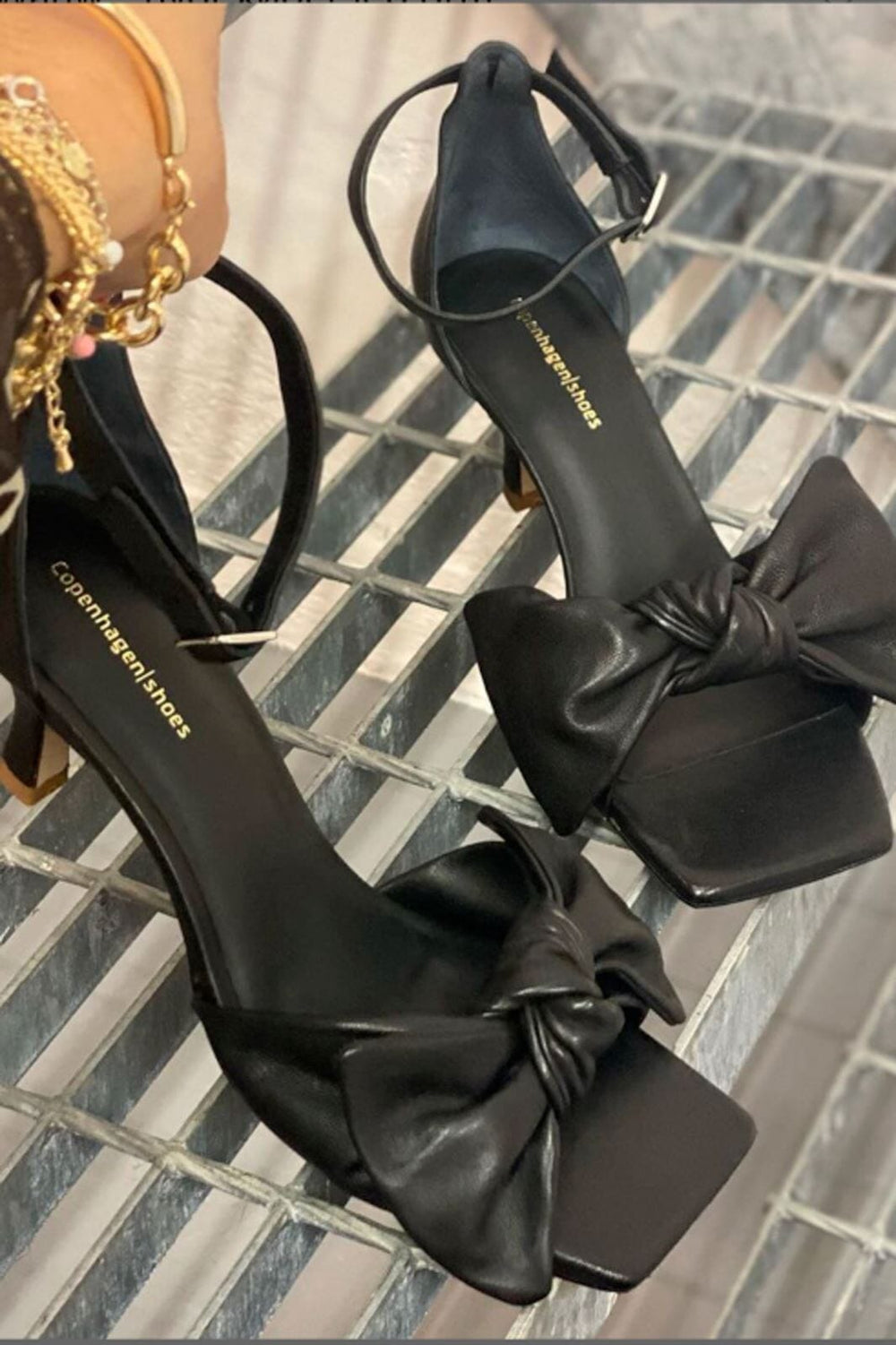 Forudbestilling - Copenhagen Shoes - Dancing 23 Leather - Black Leather (Februar/Marts) Stiletter