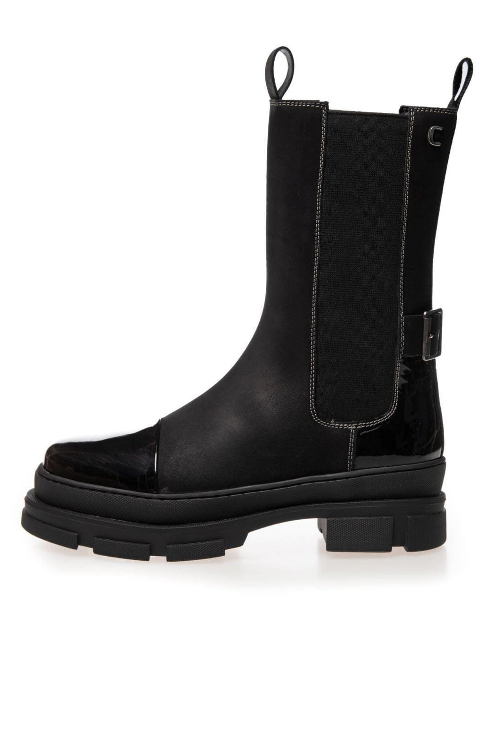 Forudbestilling - Copenhagen Shoes - The Belive Boot - 038 Black Patent Støvler