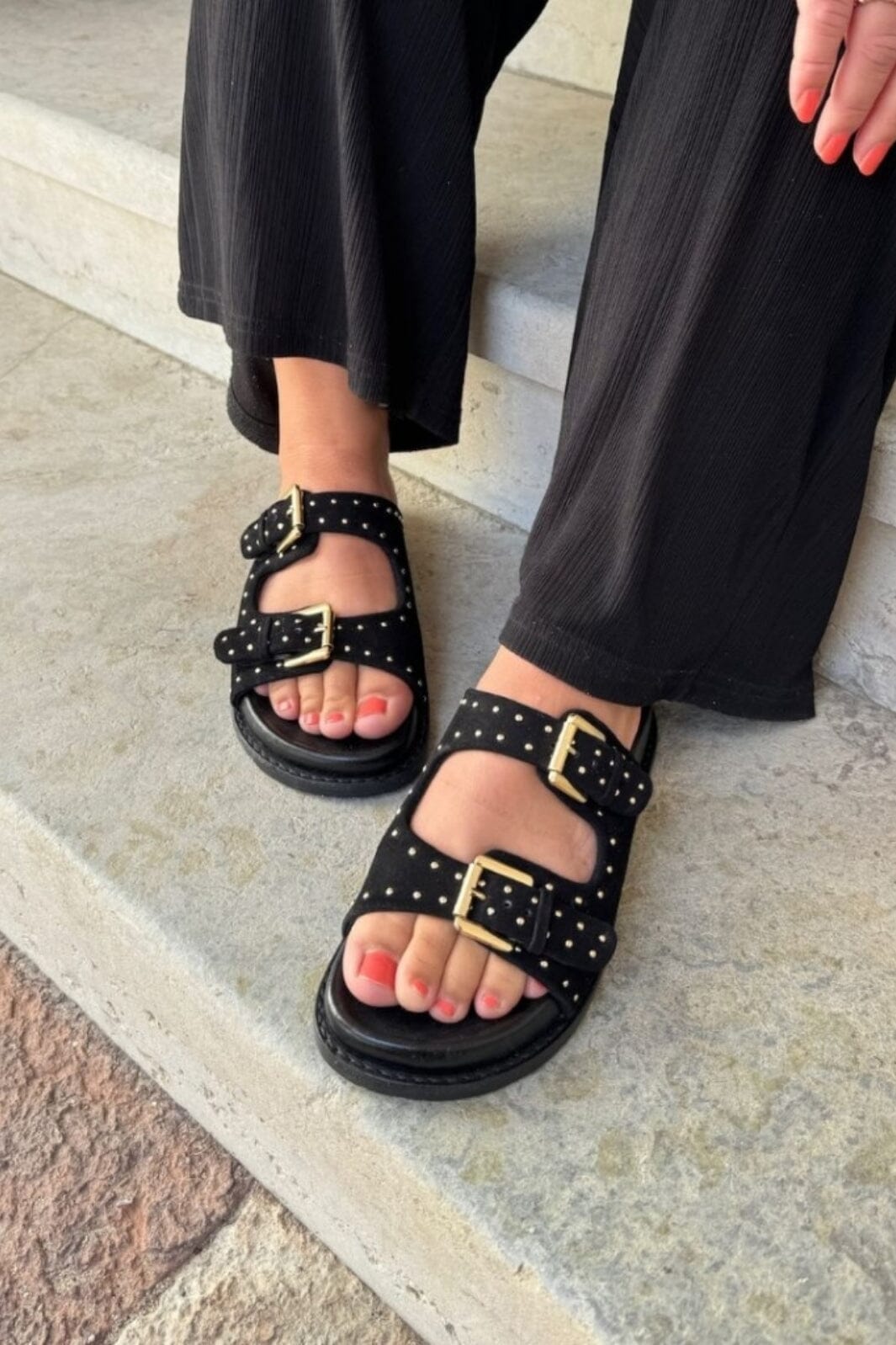 Forudbestilling - Copenhagen Shoes - Walk Around - 0001 Black Sandaler