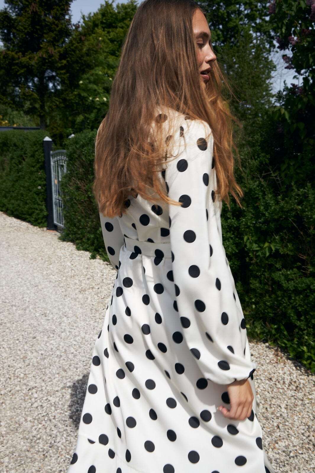 Cras - Lara Dress C1687 - 8139 Lily White Dot