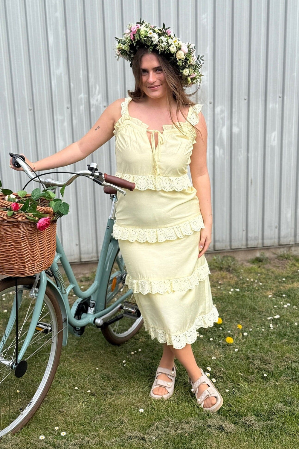 Forudbestilling - Dear Molly - Laura And Charlott 152219B - Yellow Kjoler