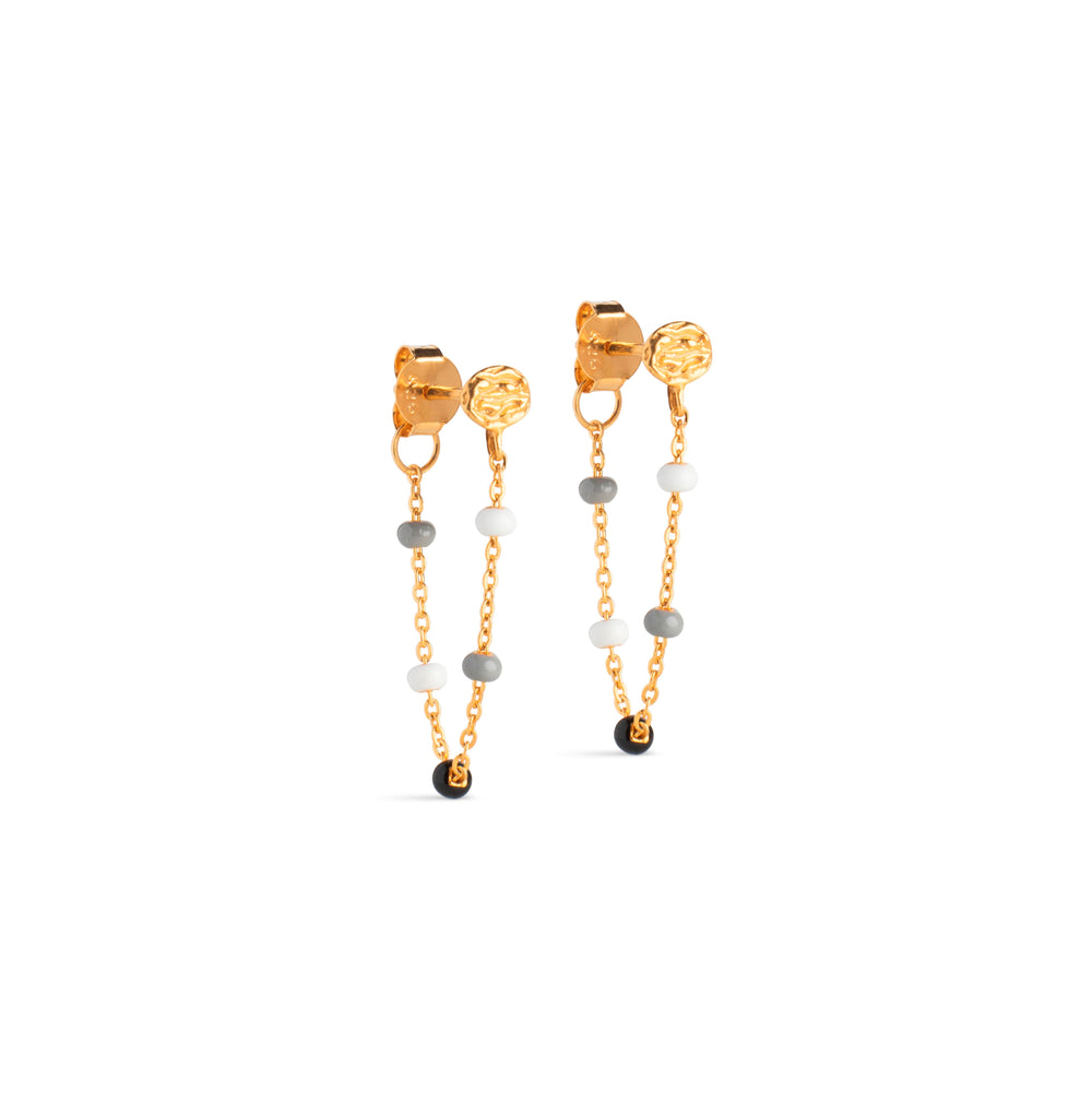 Forudbestilling - Enamel Copenhagen - Earring, Lola - Salt'N'Pepper Øreringe