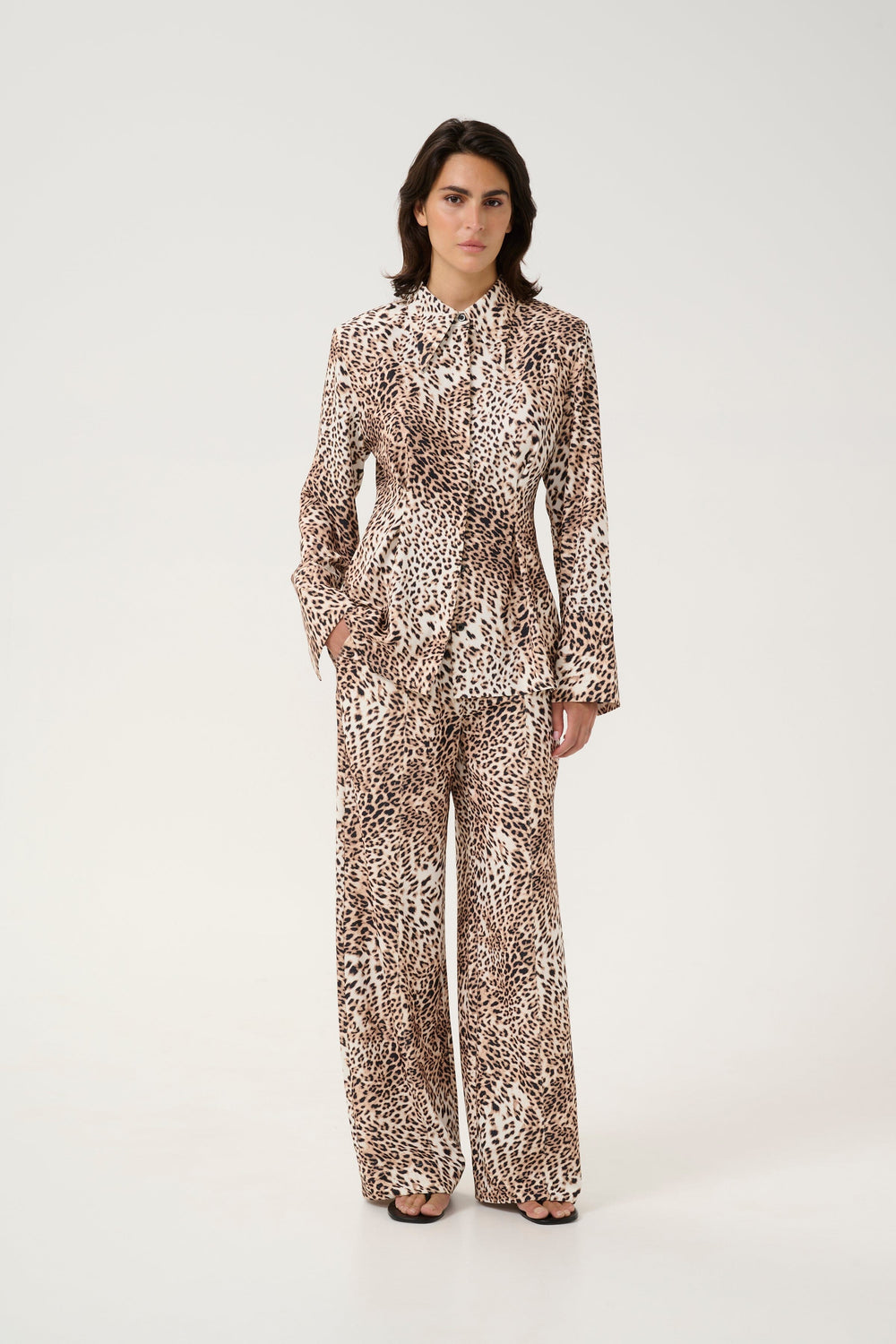 Forudbestilling - Gestuz - Gzmareen P Shirt - 107188 Light Leopard Skjorter