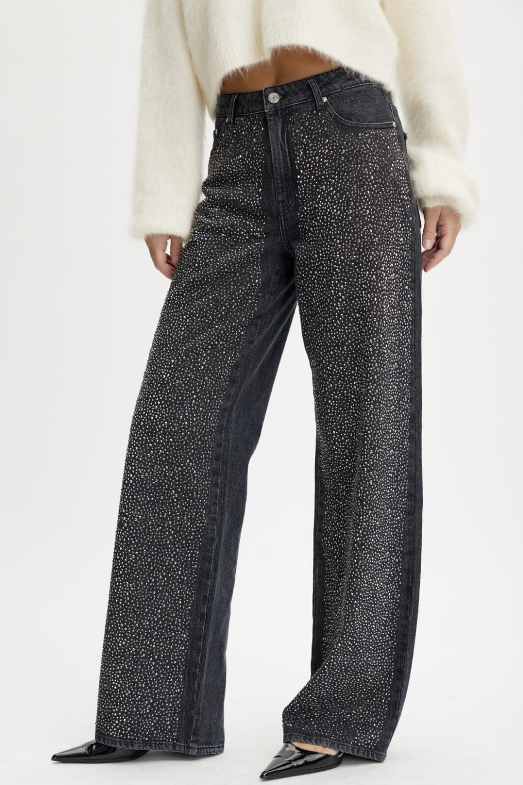 Forudbestilling - Gestuz - ZorahGZ MW jeans - Dark grey washed Jeans