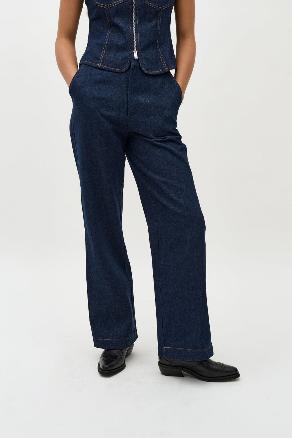 Forudbestilling - Global Funk - Cienne-G - 926 Medium Blue Bukser