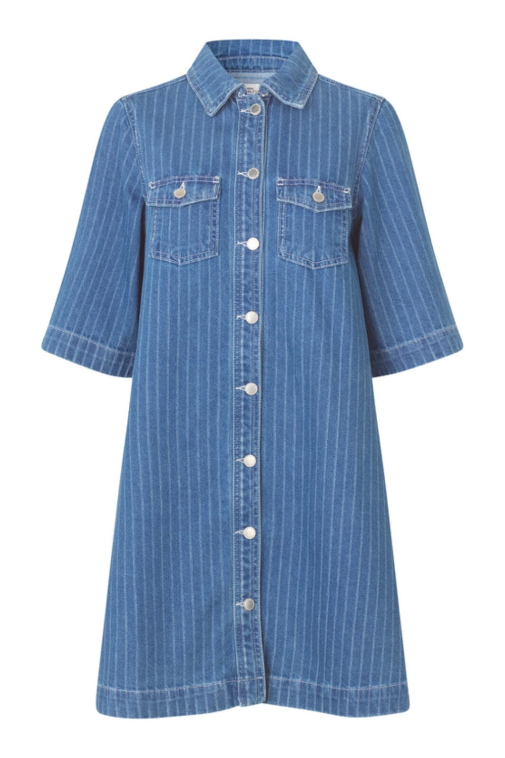 Forudbestilling - Global Funk - Mira-G - P52 Midt Blue Stripe Kjoler