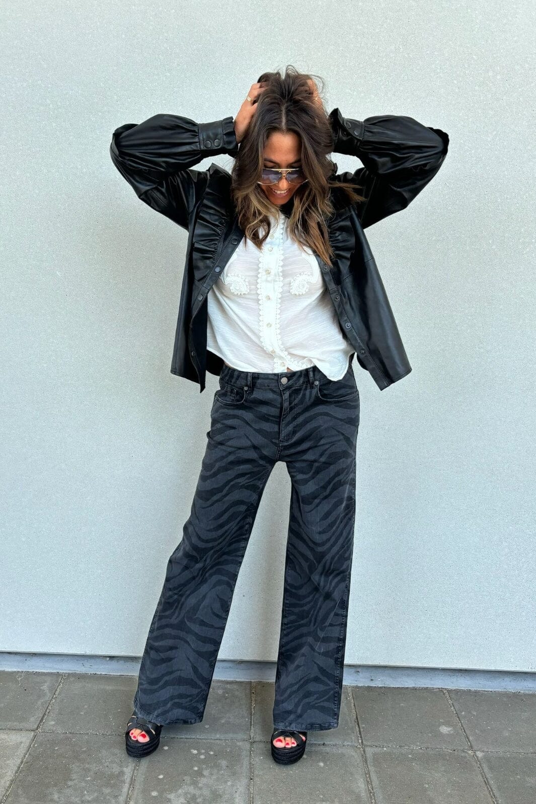 Forudbestilling - Gossia - Kiannago Jeans - Black Zebra Bukser