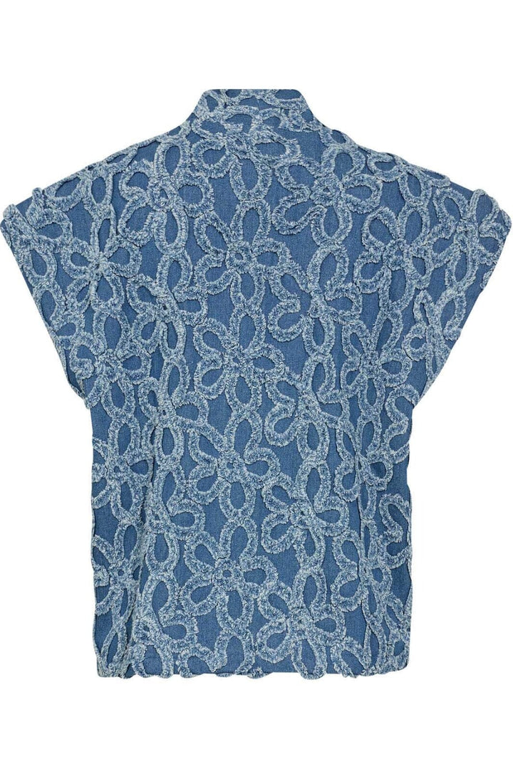 Gossia - Nenago Vest G2457 - Denim Flowers