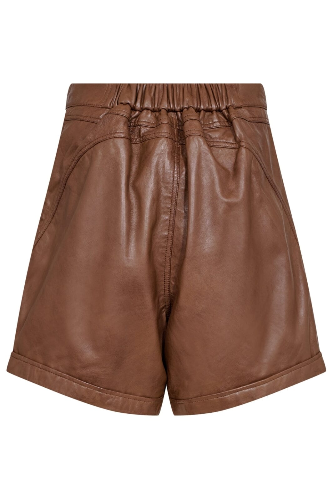 Forudbestilling - Gossia - ThillaGO Leather Shorts - Cognac (Maj) Shorts
