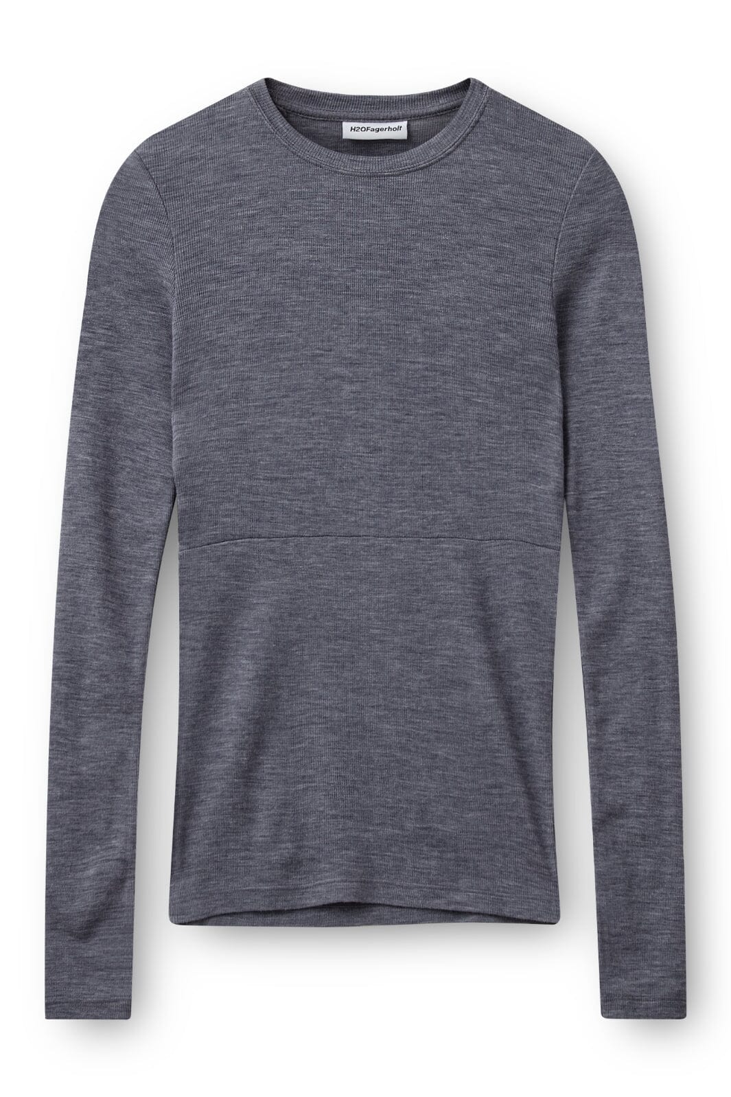 Forudbestilling - H2O Fagerholt - Good Long Sleeve - 1010 Grey Melange Bluser