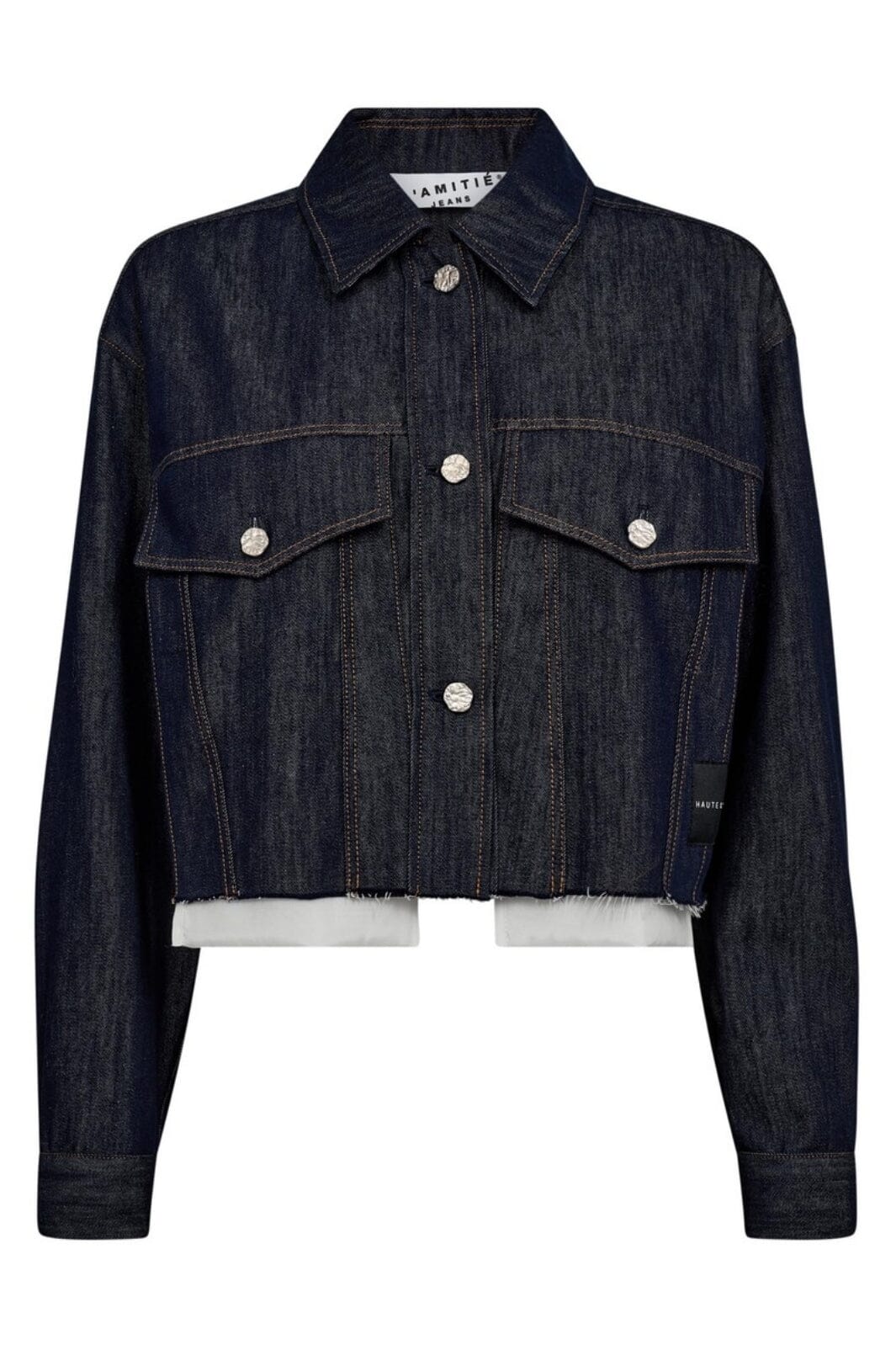 Haute L'Amitié - Denim Cargo Crop Shirt HL10318 - Dark Denim