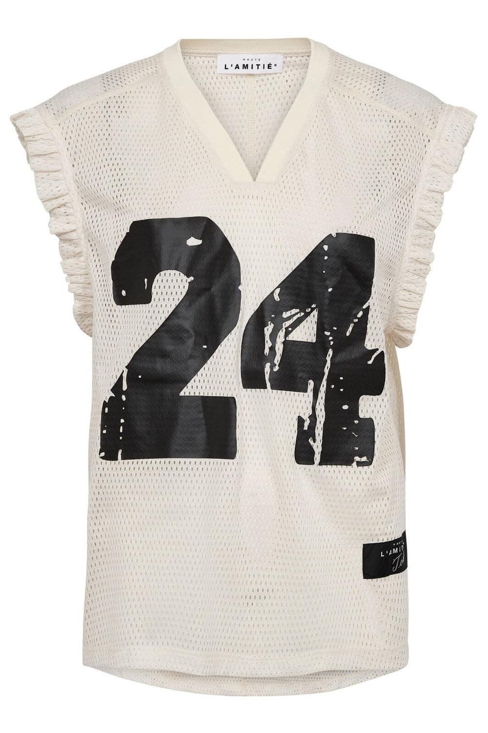 Haute L'Amitié - Drift Frill V-24 Top HL10306 - Pearl