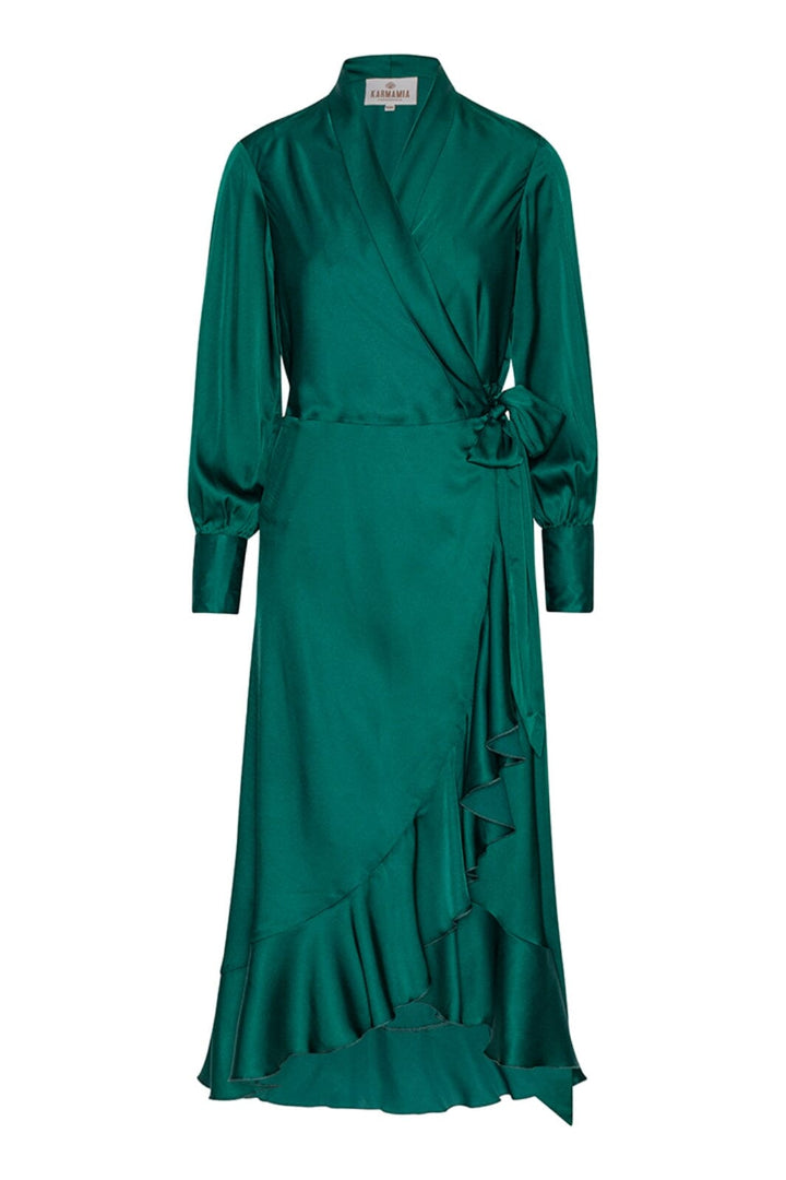 Forudbestilling - Karmamia - Bea Dress - Dark Green Kjoler