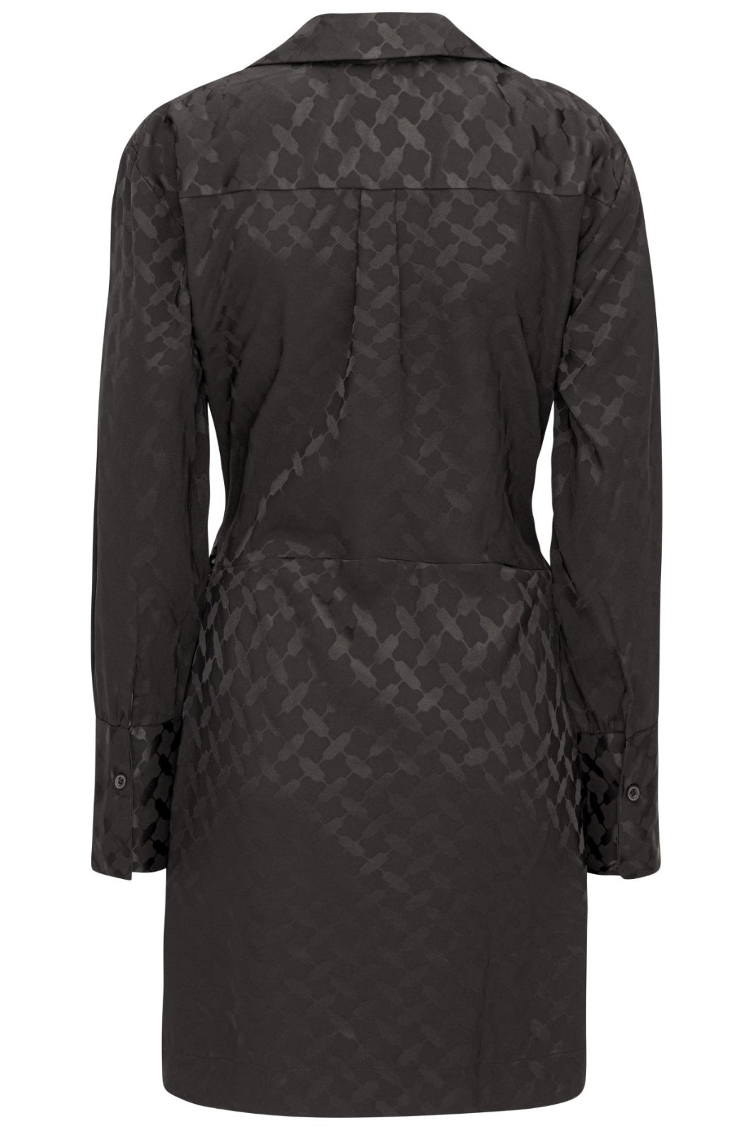 Forudbestilling - Karmamia - Ivy Wrap Dress - Black Keffiyeh Jacquard (September)) Kjoler