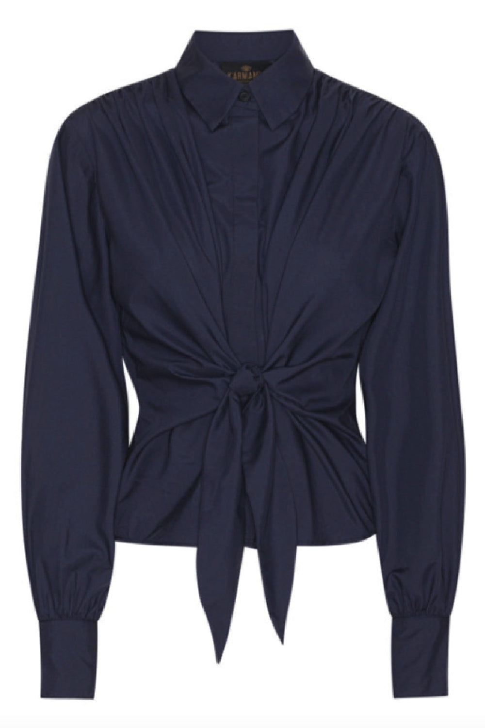 Forudbestilling - Karmamia - Lee Shirt - Navy Blue Cotton (Oktober) Skjorter