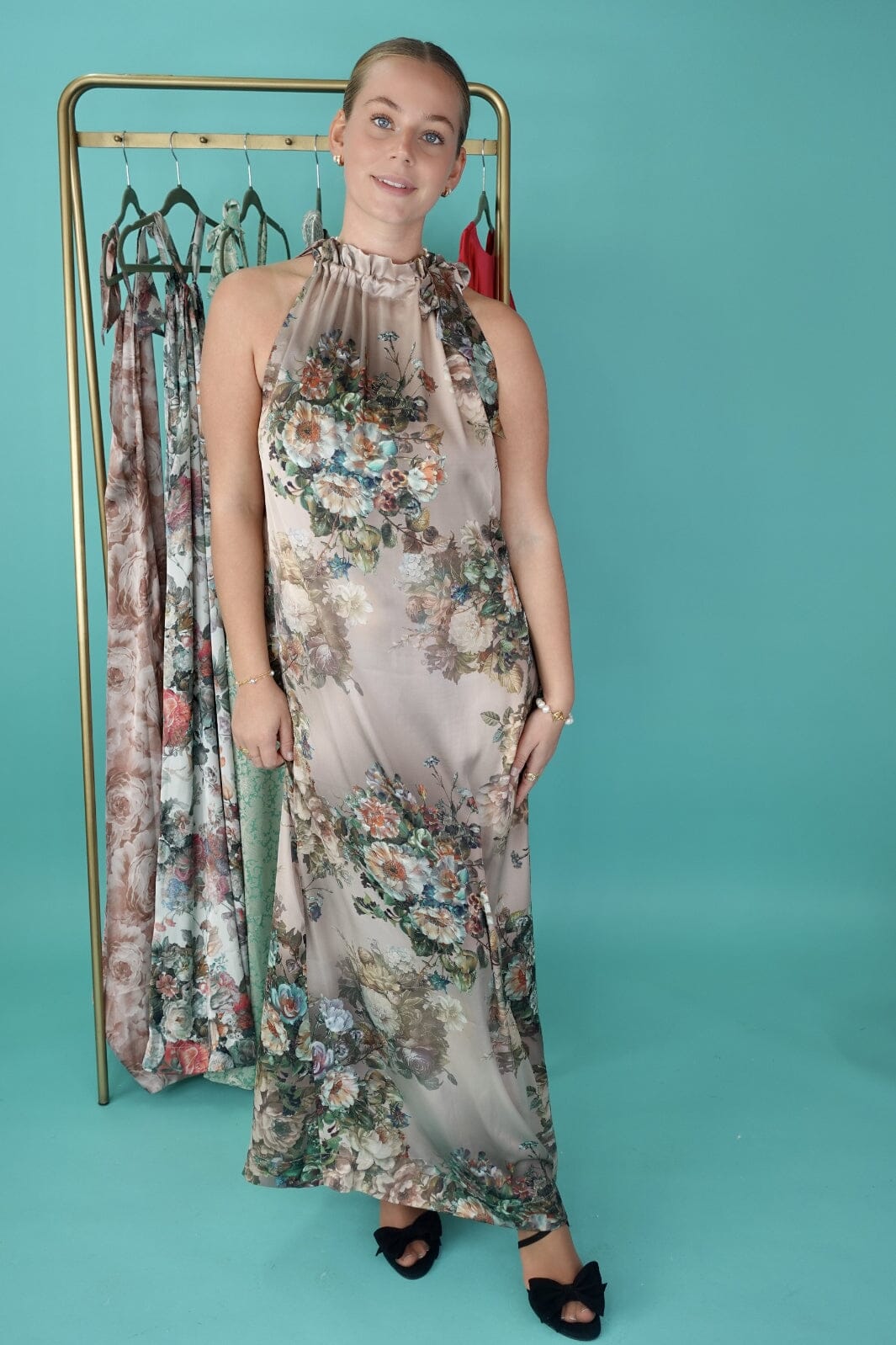 Forudbestilling - Karmamia - Simone Dress - Daisy Mocha (Maj/Juni) Kjoler