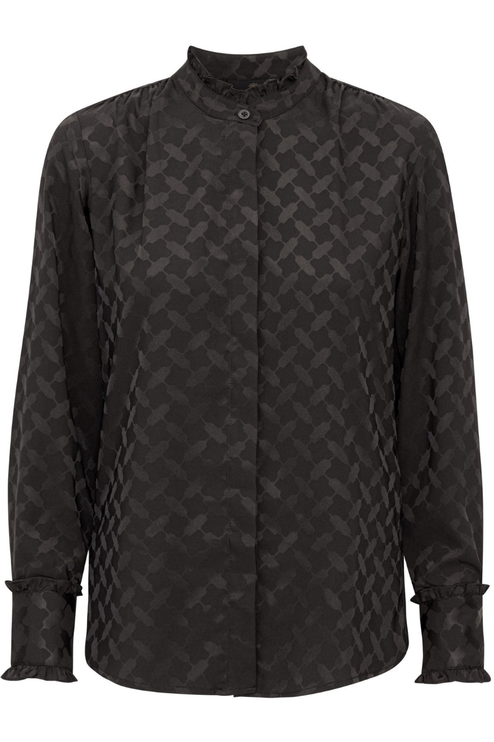 Forudbestilling - Karmamia - Trinity Shirt - Black Keffiyeh Jacquard (September) Skjorter