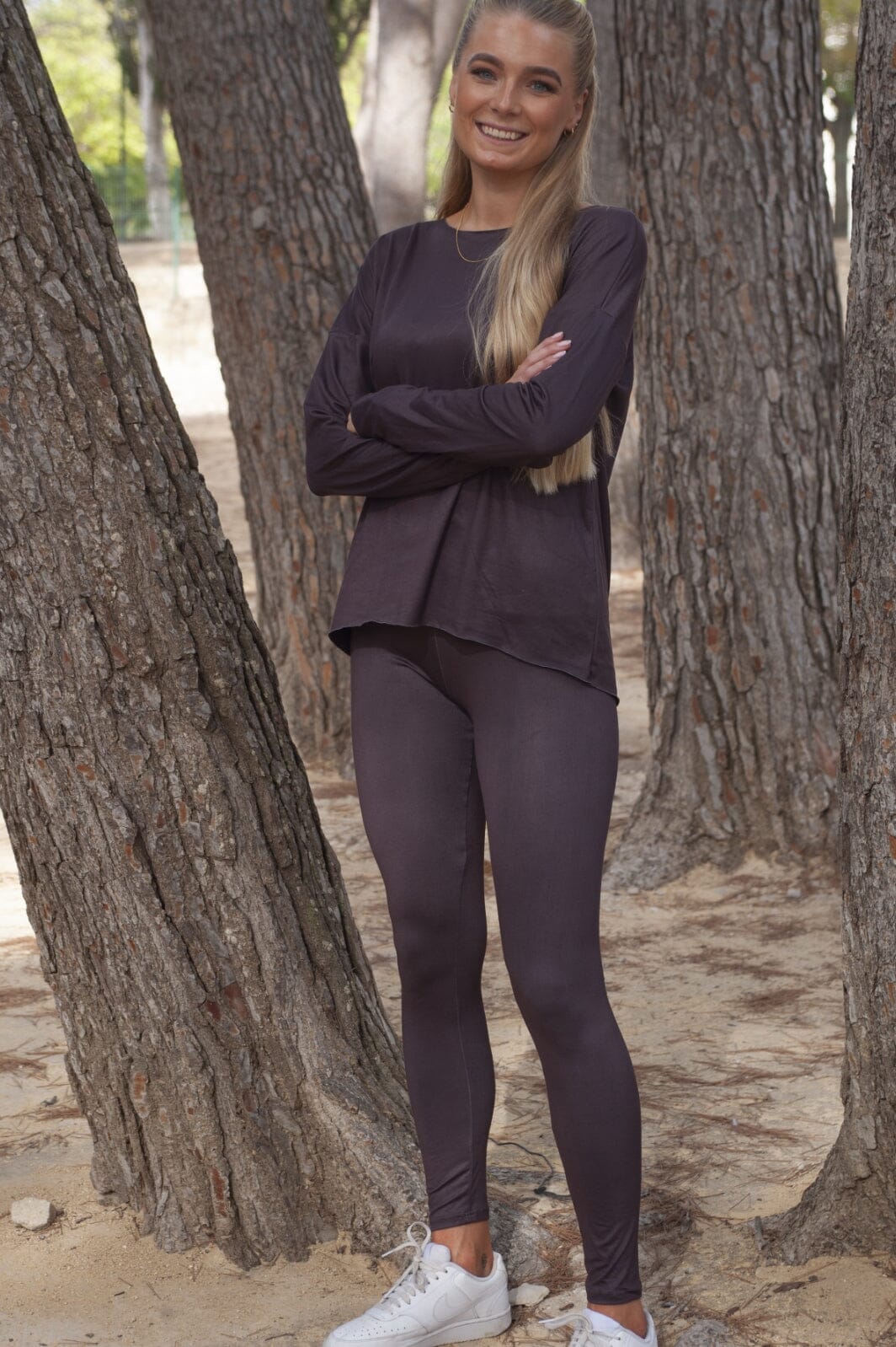 Forudbestilling - Liberte - Alma-Leggings (Fleece) - Dark Chocolate Leggings