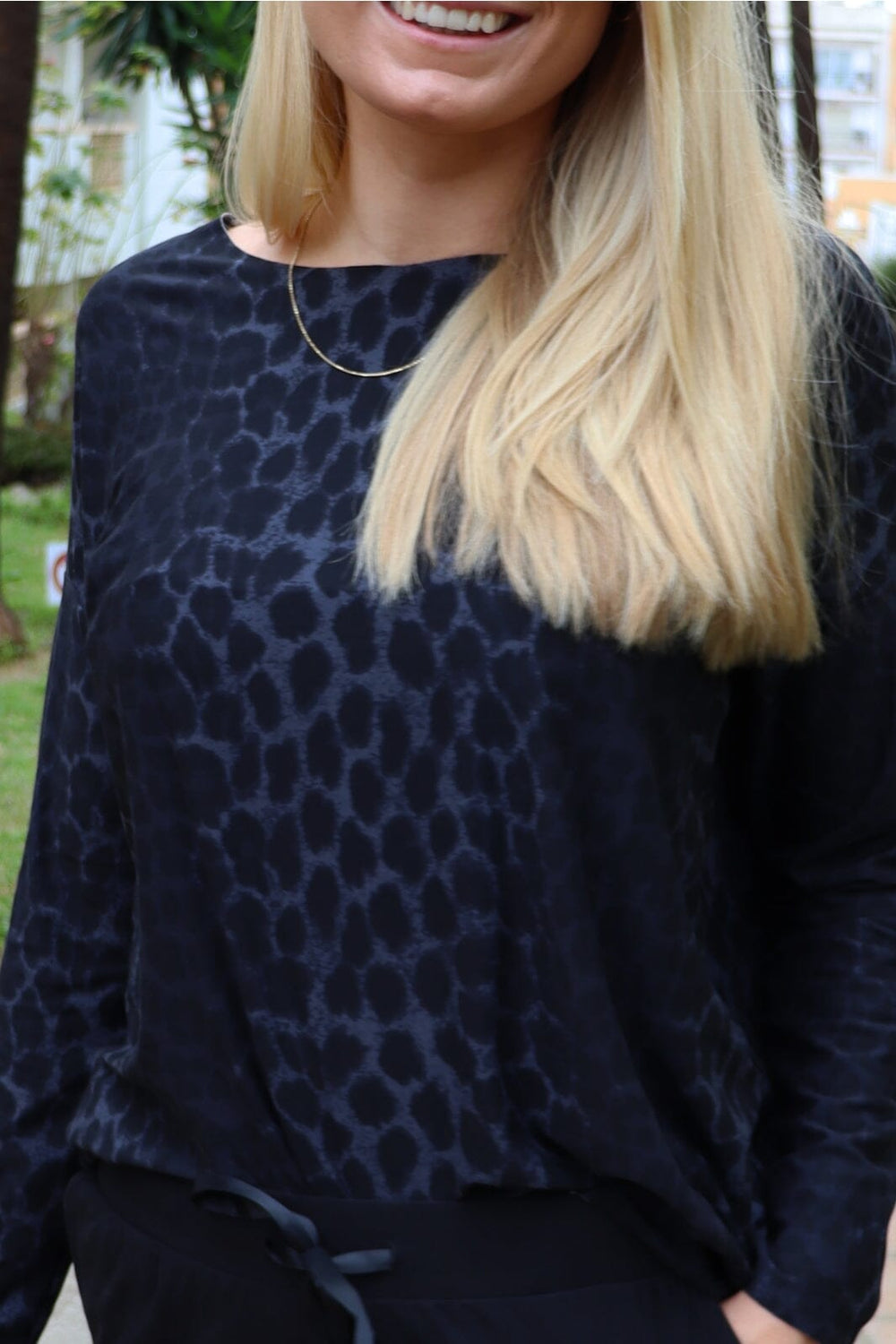 Liberte - Alma-Ls-Top 9504 - Dark Grey Leo