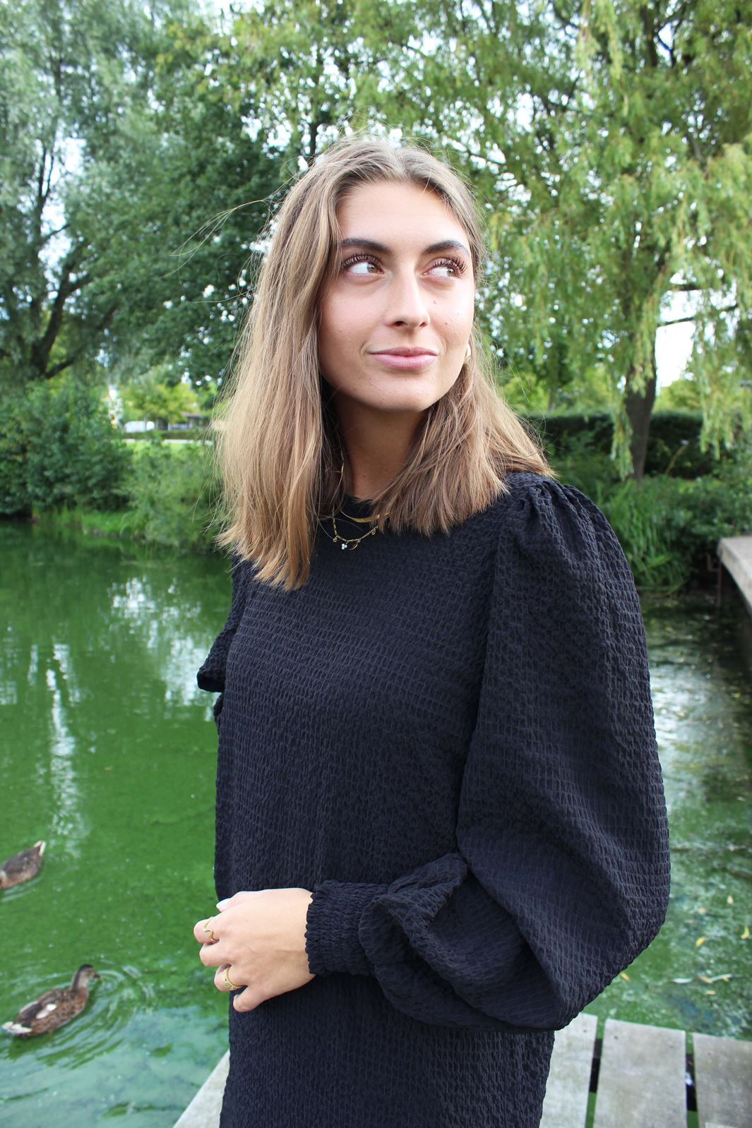 Forudbestilling - LIBERTÉ - Ena Ls Dress - Black (Start/Midt December) Kjoler