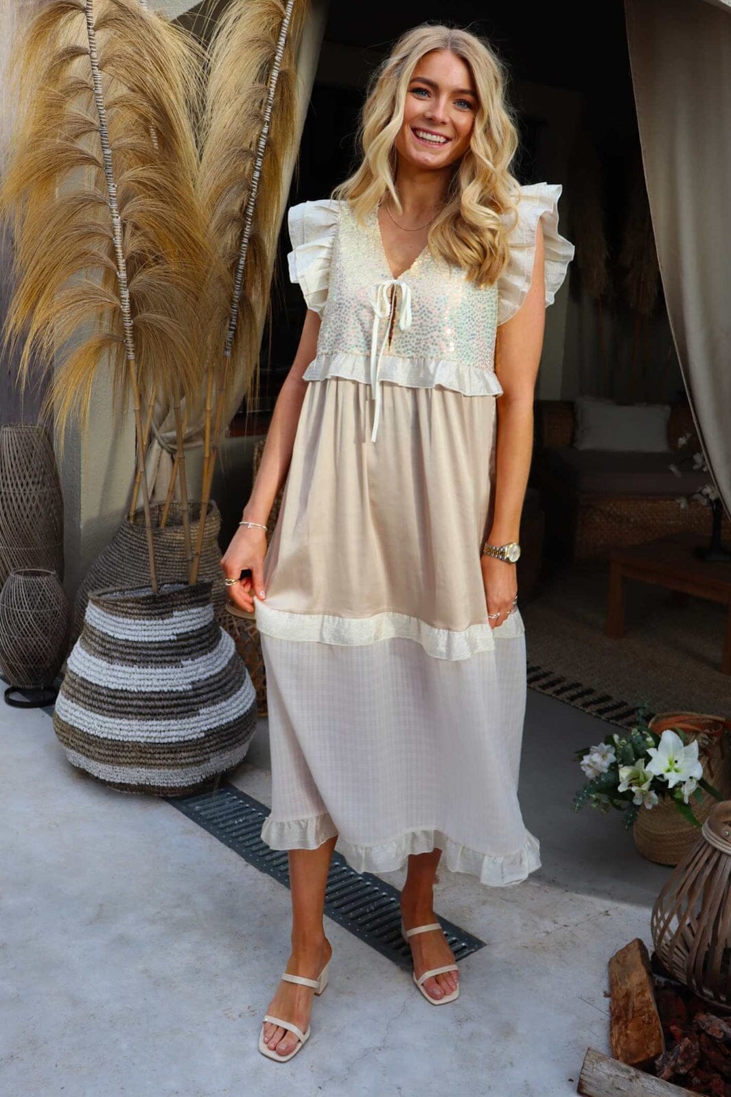 Liberte - Nor-Frill-Dress 22236 - Ivory