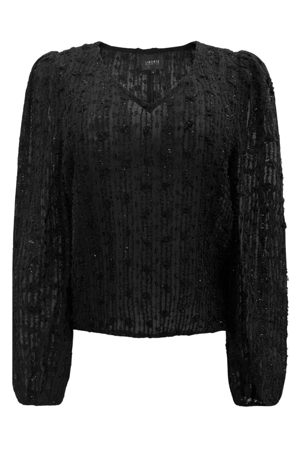 Forudbestilling - Liberte - Odessa-Ls-Blouse 22127 - Black Bluser