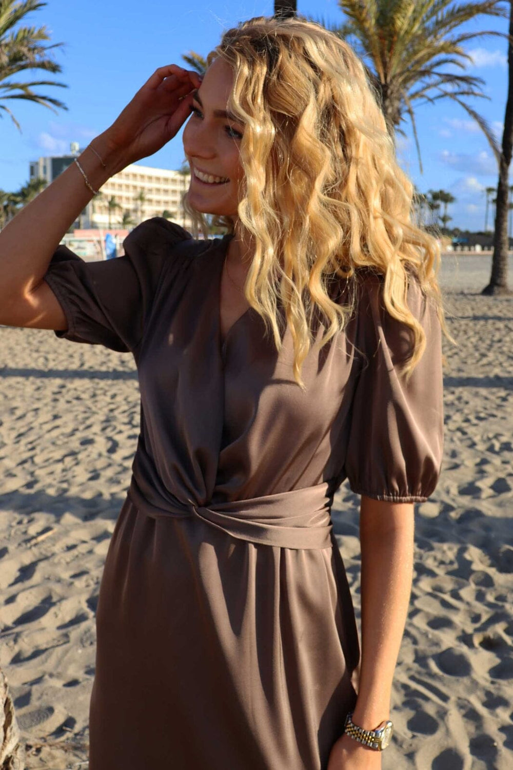 Liberte - Tiki-Ss-Twist-Dress 22206 - Brown